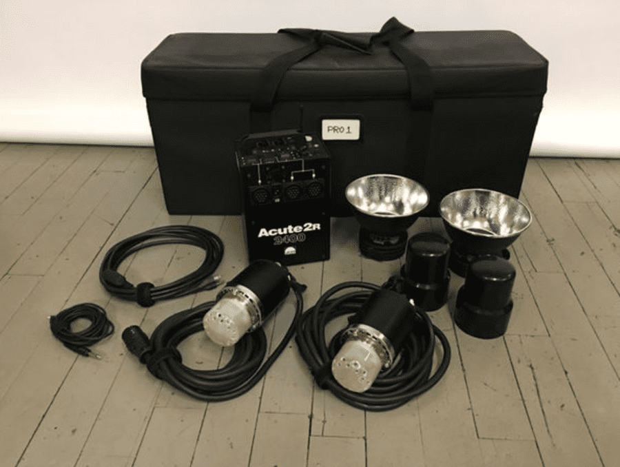  Profoto Used Acute 2 2400W 2 heads with Temba Case